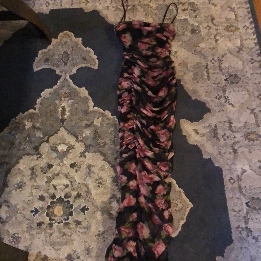 HOUSE OF CB FORNARINA FLORAL DRESS SIZE XS